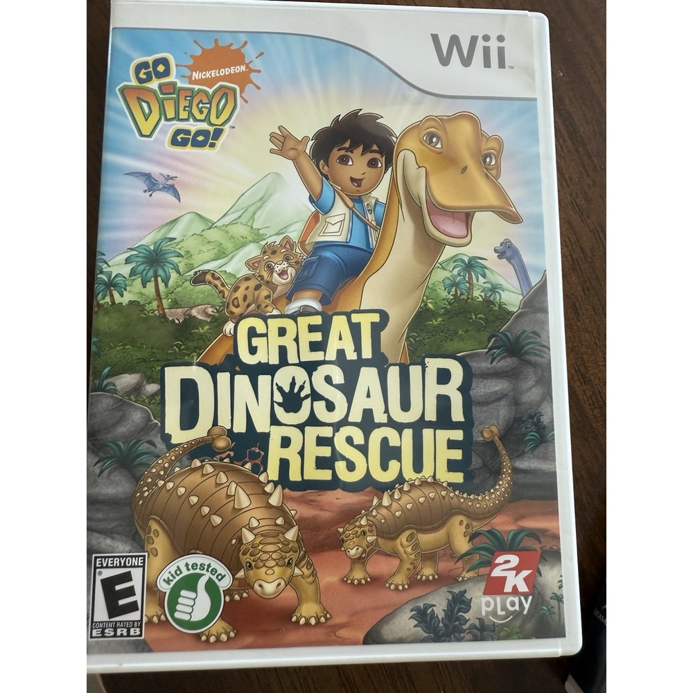 Wii Go‎ Diego Go Great Dinosaur Rescue (Nintendo Wii) With Instruction Manual